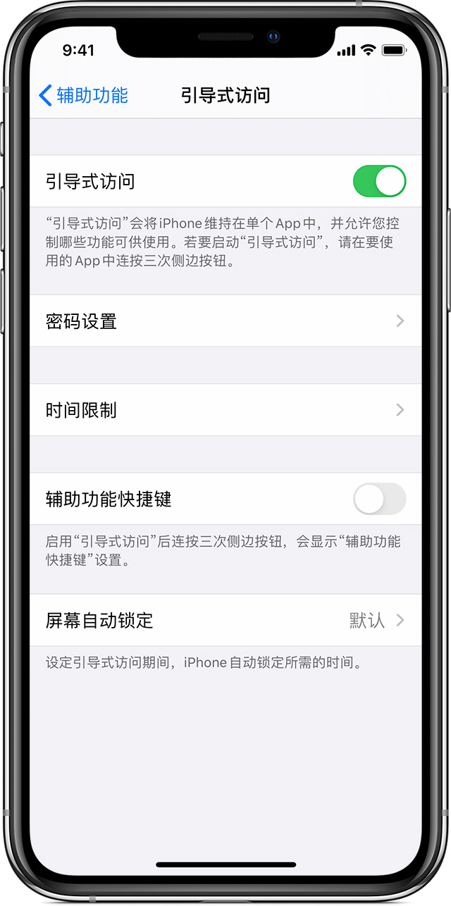 霍州苹果手机维修分享如何在 iPhone 上退出引导式访问 