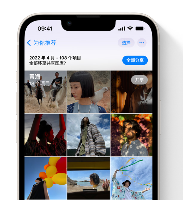 霍州苹果维修网点分享在 iPhone 上使用共享图库 