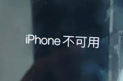 霍州苹果服务网点分享锁屏界面显示“iPhone 不可用”如何解决 